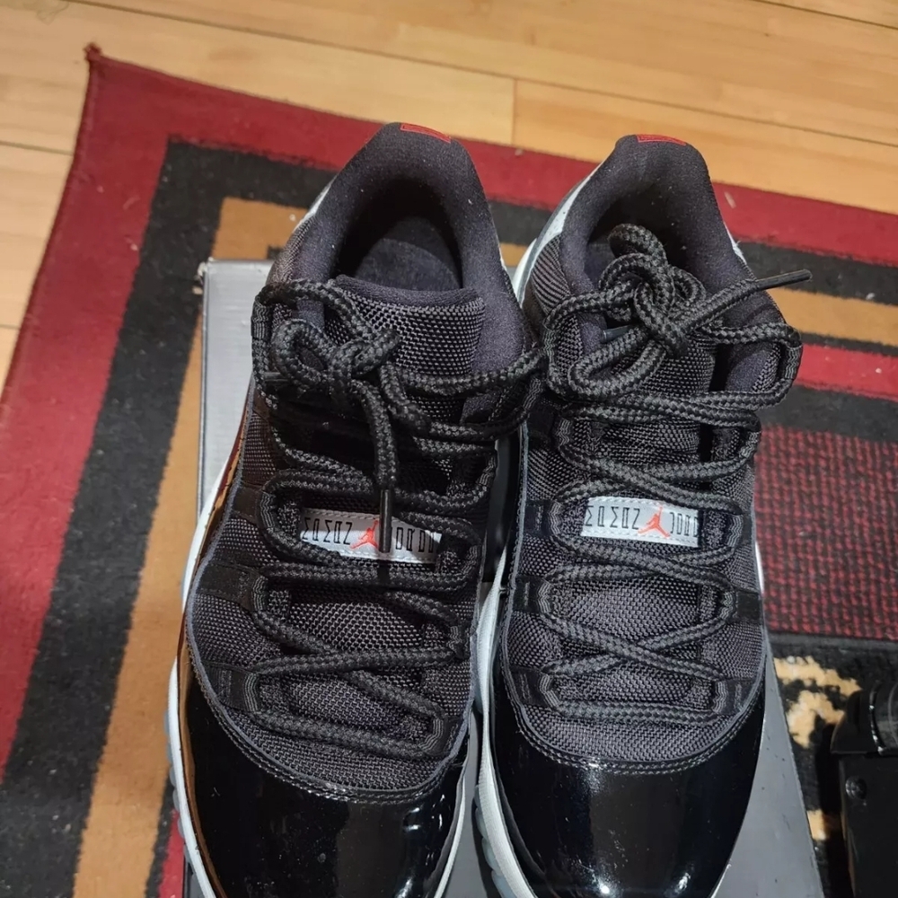 Jordan 11 Low Infared  Black Sneakers Size 8
